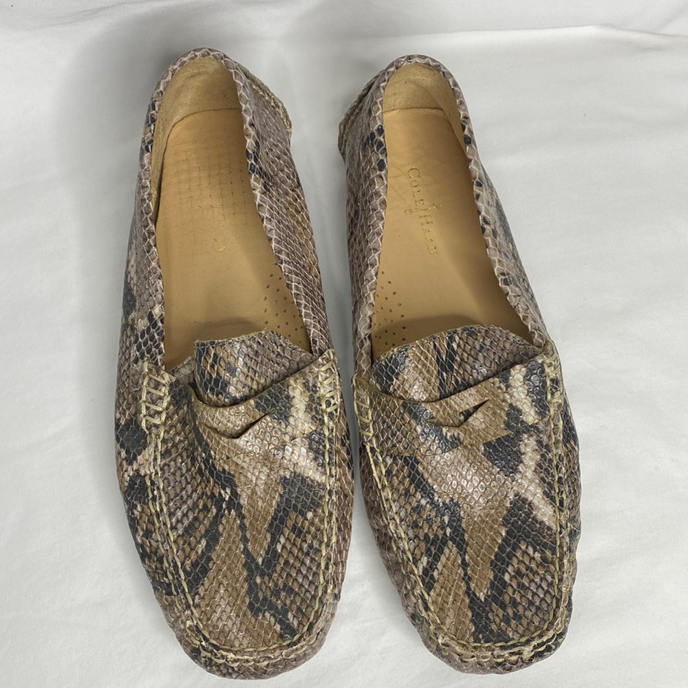 Coke Haan Snake Print Driving Shoe